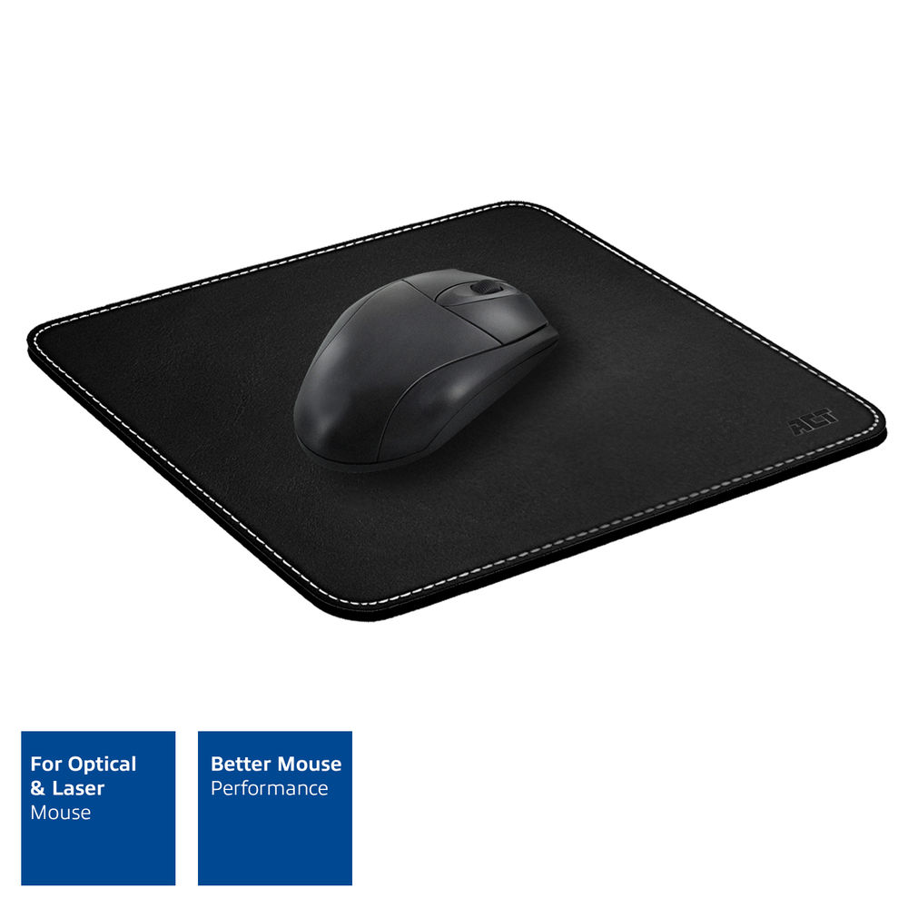 Mouse Pad With Black Leather Look