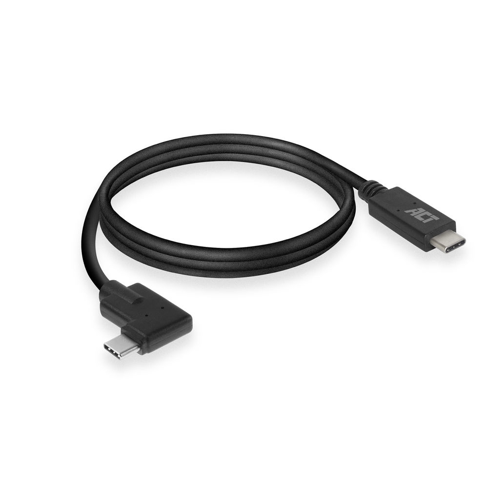 USB 3.2 Gen1 Connection Cable C Male (Straight) - C Male (Angled) 1M