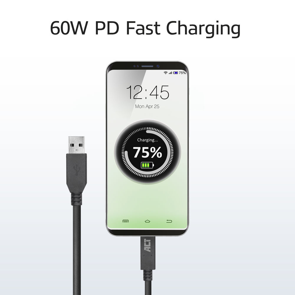 USB 3.2 Gen1 Connection Cable A Male - C Male 2m