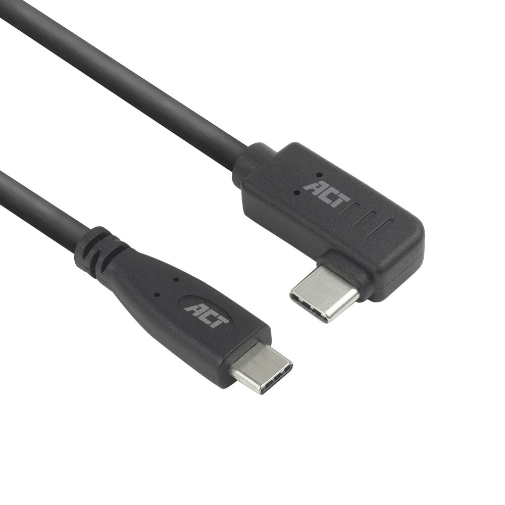 USB 3.2 Gen1 Connection Cable C Male (straight) - C Male (angled) 2m