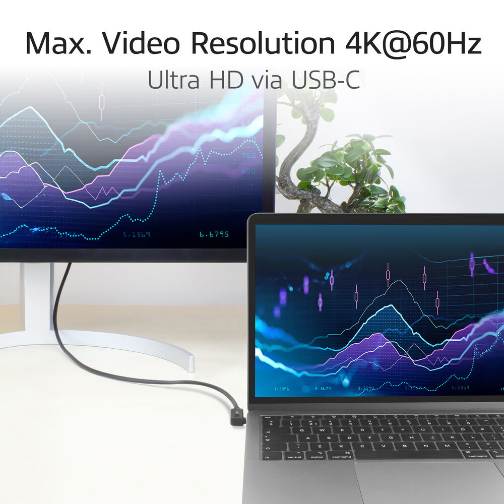 USB 3.2 Gen1 Connection Cable C Male (straight) - C Male (angled) 2m
