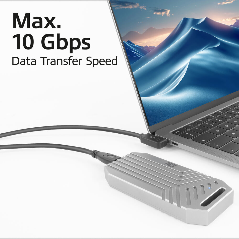 USB 3.2 Gen1 Connection Cable C Male (straight) - C Male (angled) 2m