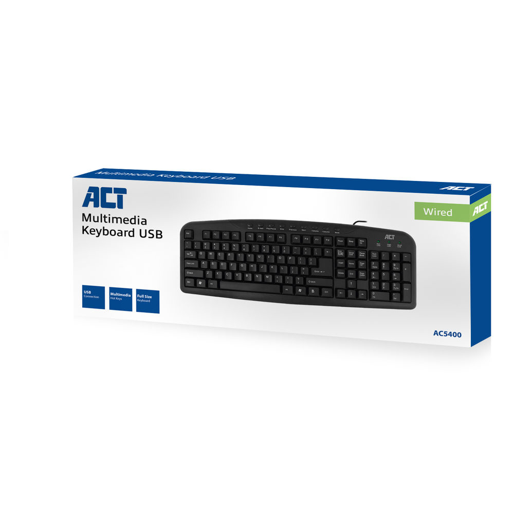 Multimedia Keyboard USB Qwerty US/Int'l