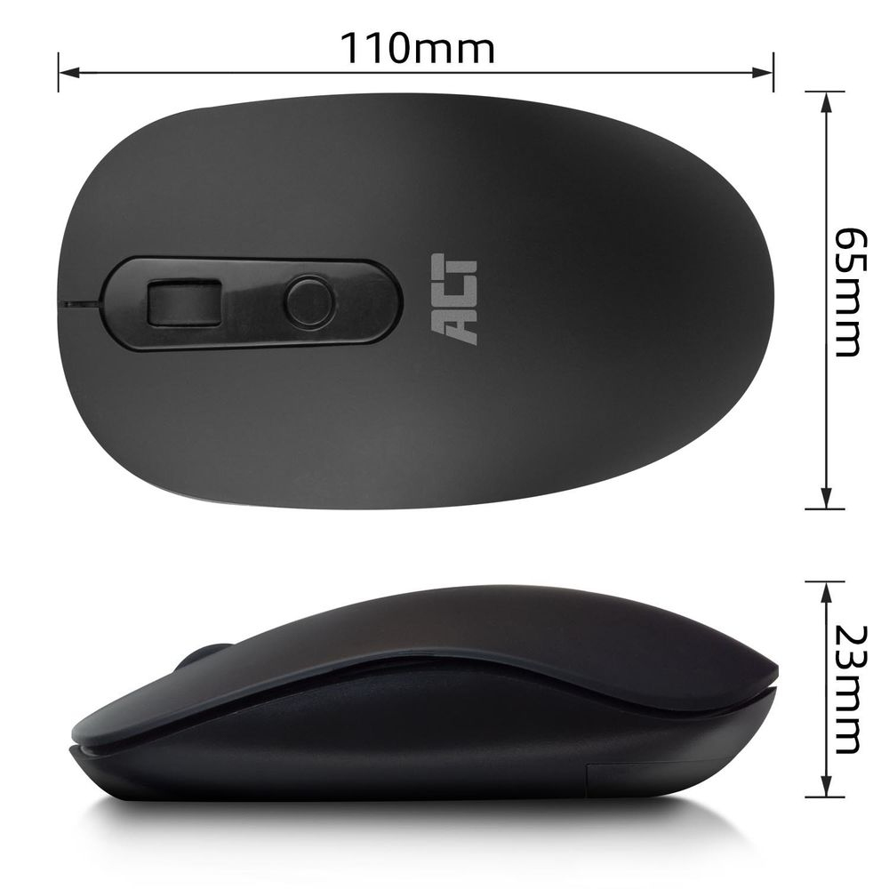 Wireless Mouse Black 800/1000/1200dpi