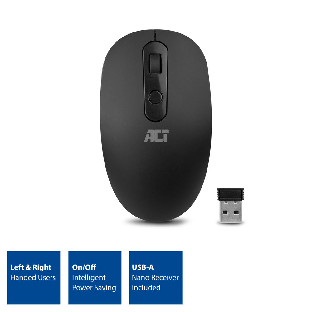 Wireless Mouse Black 800/1000/1200dpi