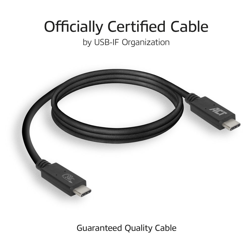 USB4 20Gbps Connection Cable C Male - C Male 1m