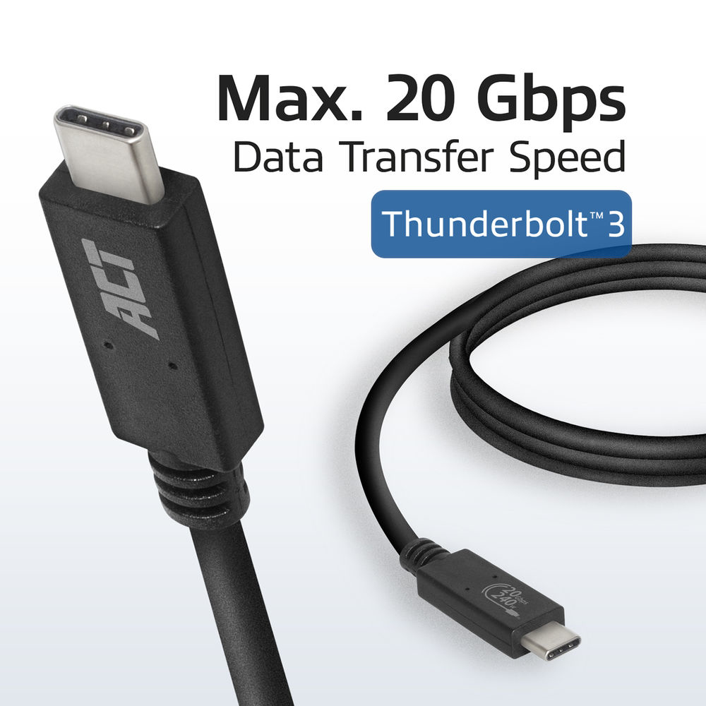 USB4 20Gbps Connection Cable C Male - C Male 1m