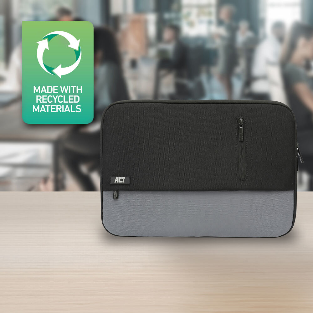 Urban Laptop Sleeve 15.6in Black/Grey
