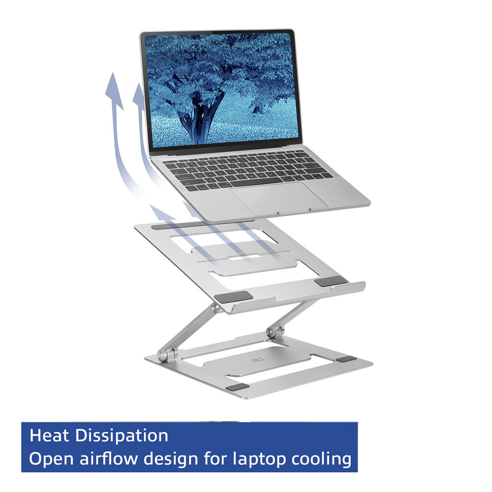 Foldable Laptop Stand Aluminium Stepless Height Adjustable