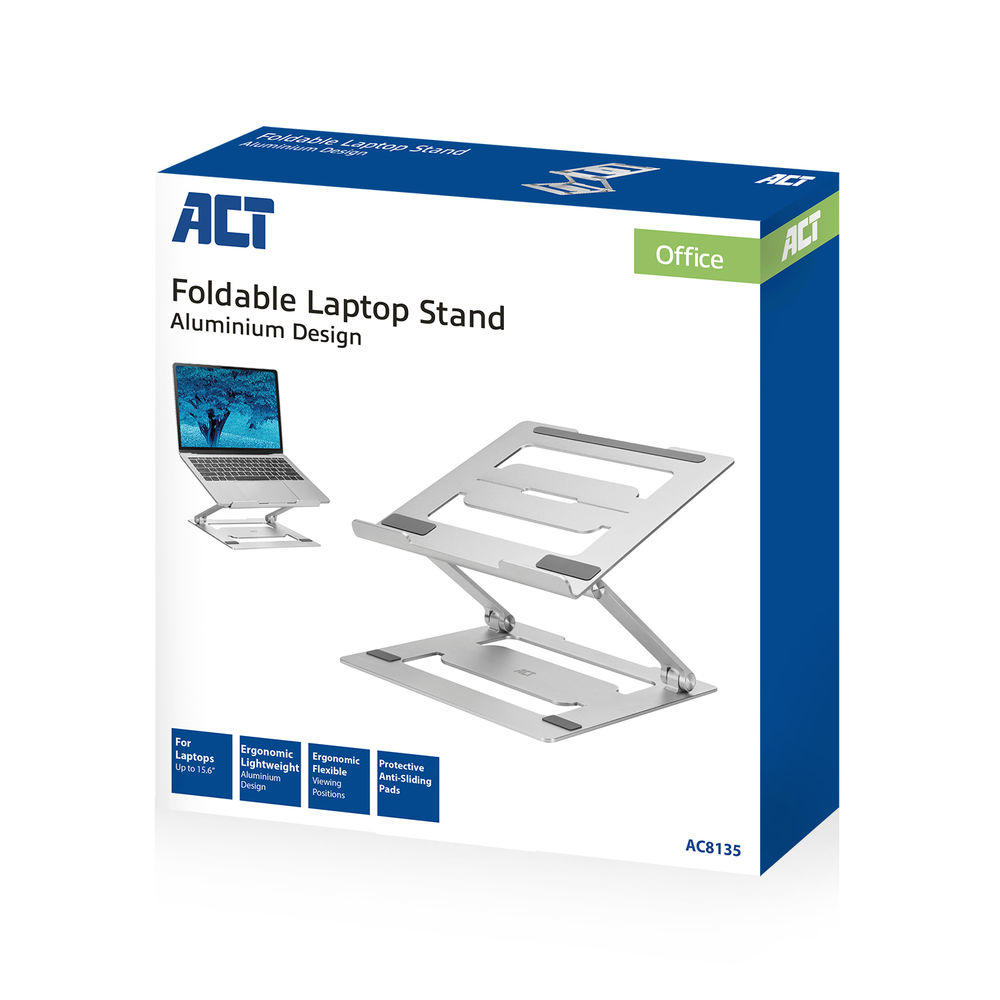 Foldable Laptop Stand Aluminium Stepless Height Adjustable