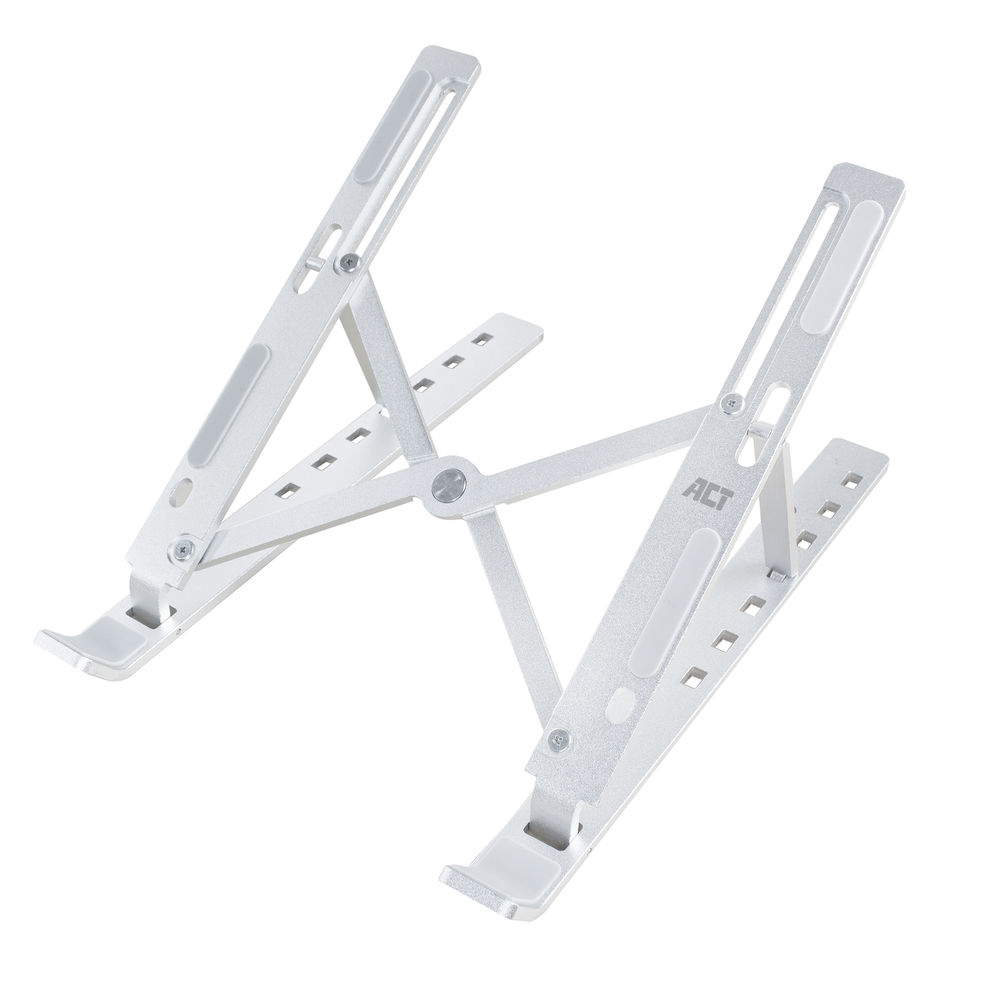 Foldable laptop stand aluminium 7 positions height adjustable