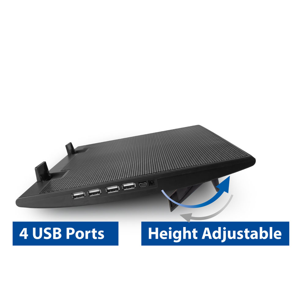 Laptop Stand With Fan 2 Positions Height Adjustable 4-port Hub