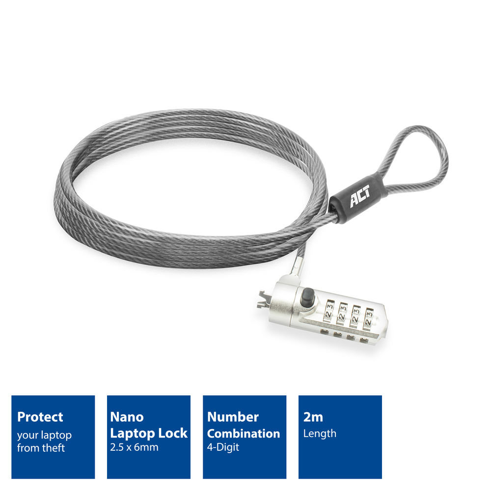Nano Laptop Lock With Combination Lock