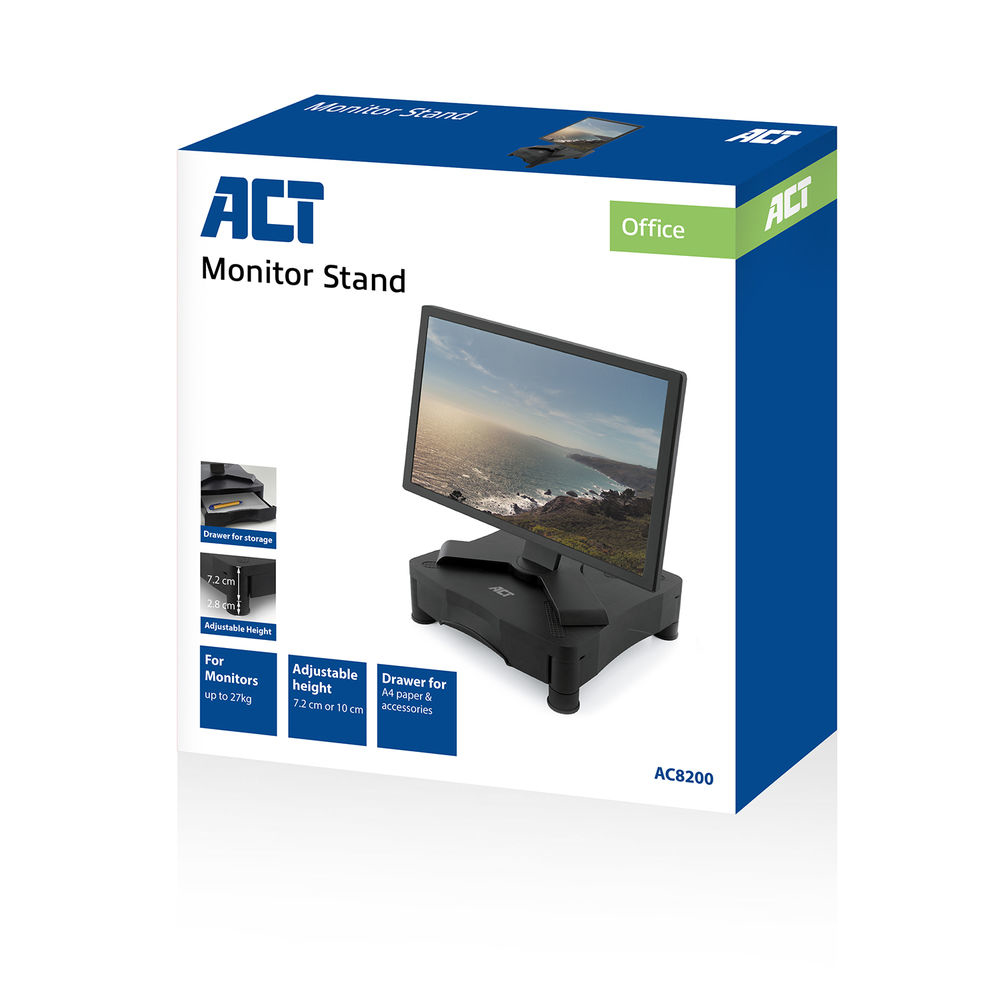 Monitor Riser With Drawer