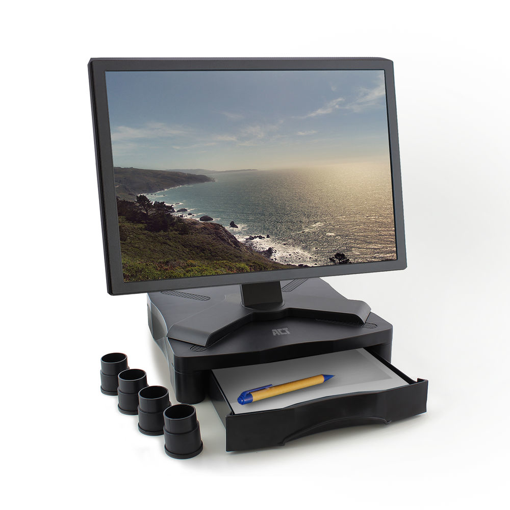 Monitor Riser With Drawer