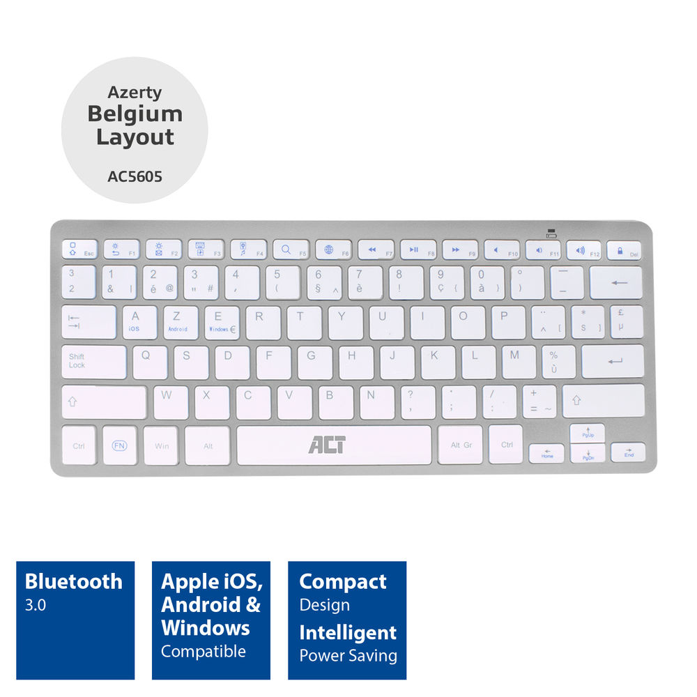 Portable Bluetooth Keyboard Azerty Belgian