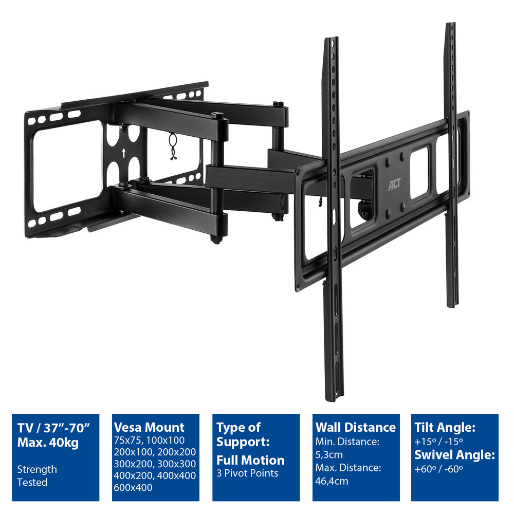 Full motion TV Wall Mount 37in up to 70in VESA