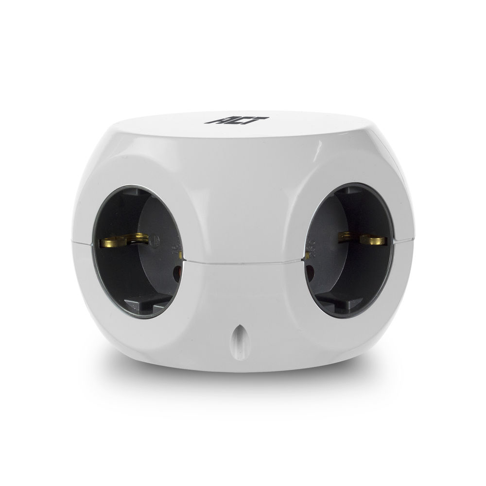 Power Socket Cube (PDU) with 3 Sockets Type F 3 USB-A Ports 1.5m