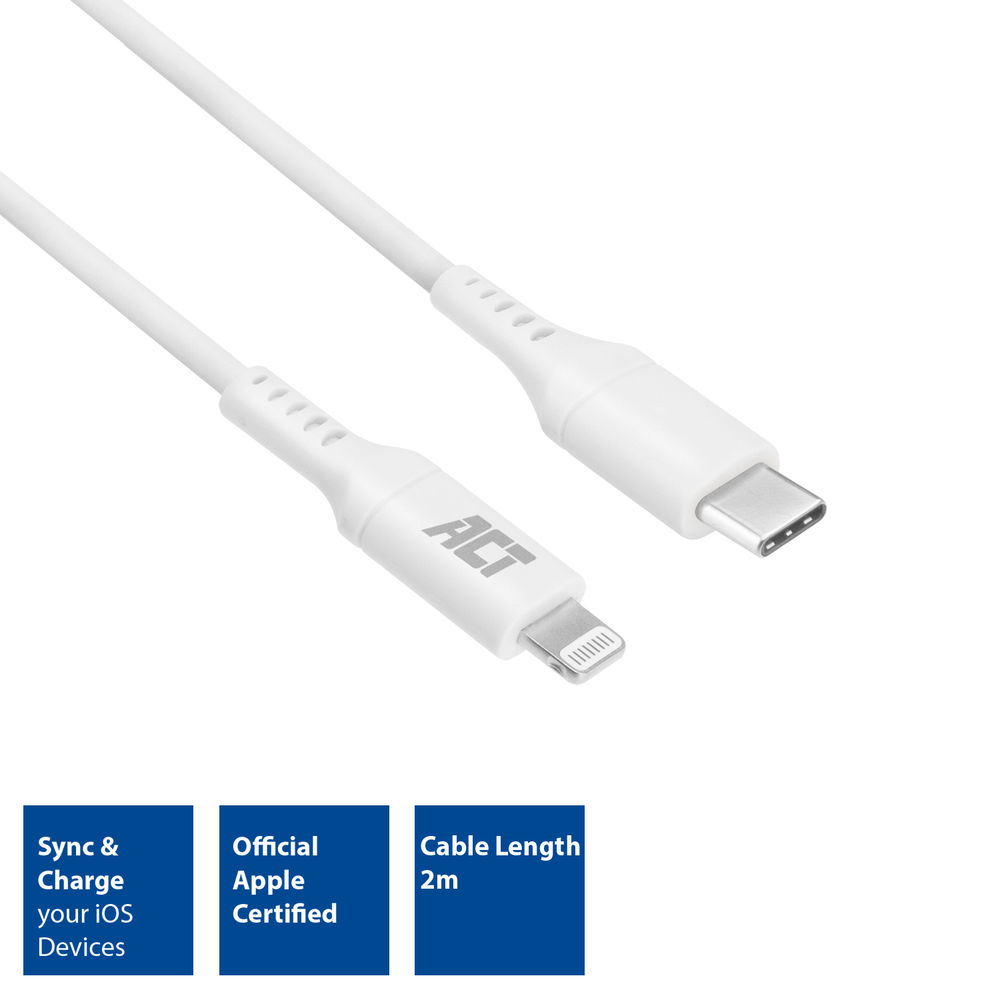 USB-C to Lightning Charging/data Cable 2m