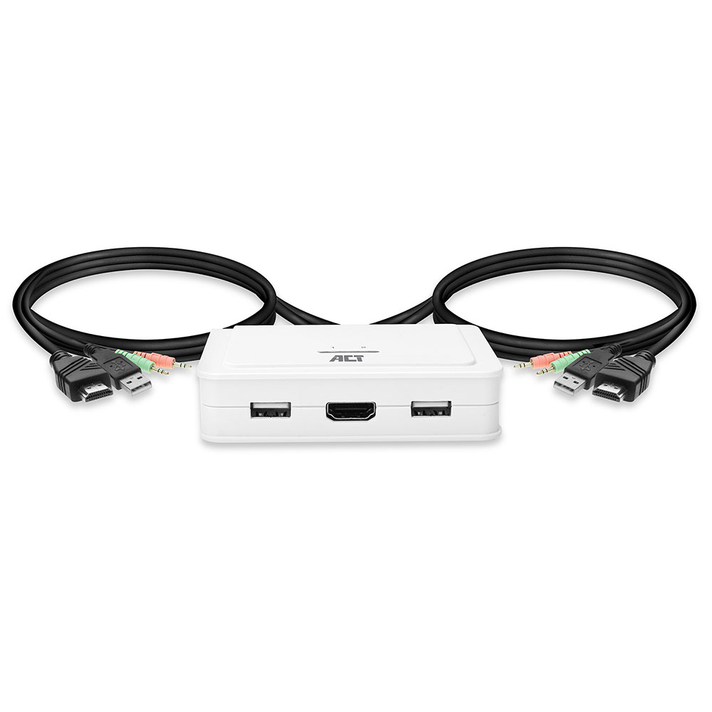 HDMI 4K KVM Switch With Fixed Cables