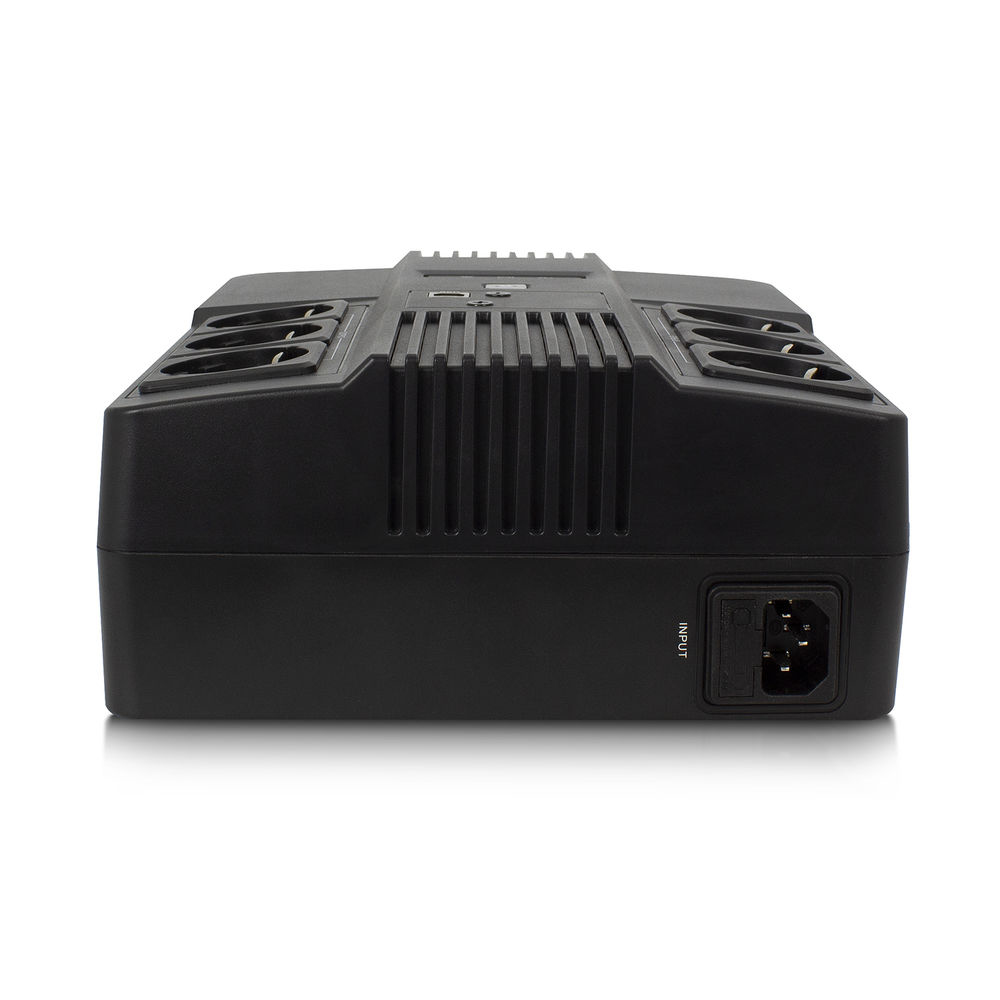 UPS 600 VA 6x Type F outlet 1x IEC C14 input 230V AVR
