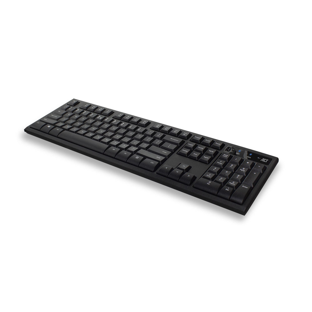 Wireless Keyboard And Mouse USB Nano Receiver Qwerty US/Int'l Black