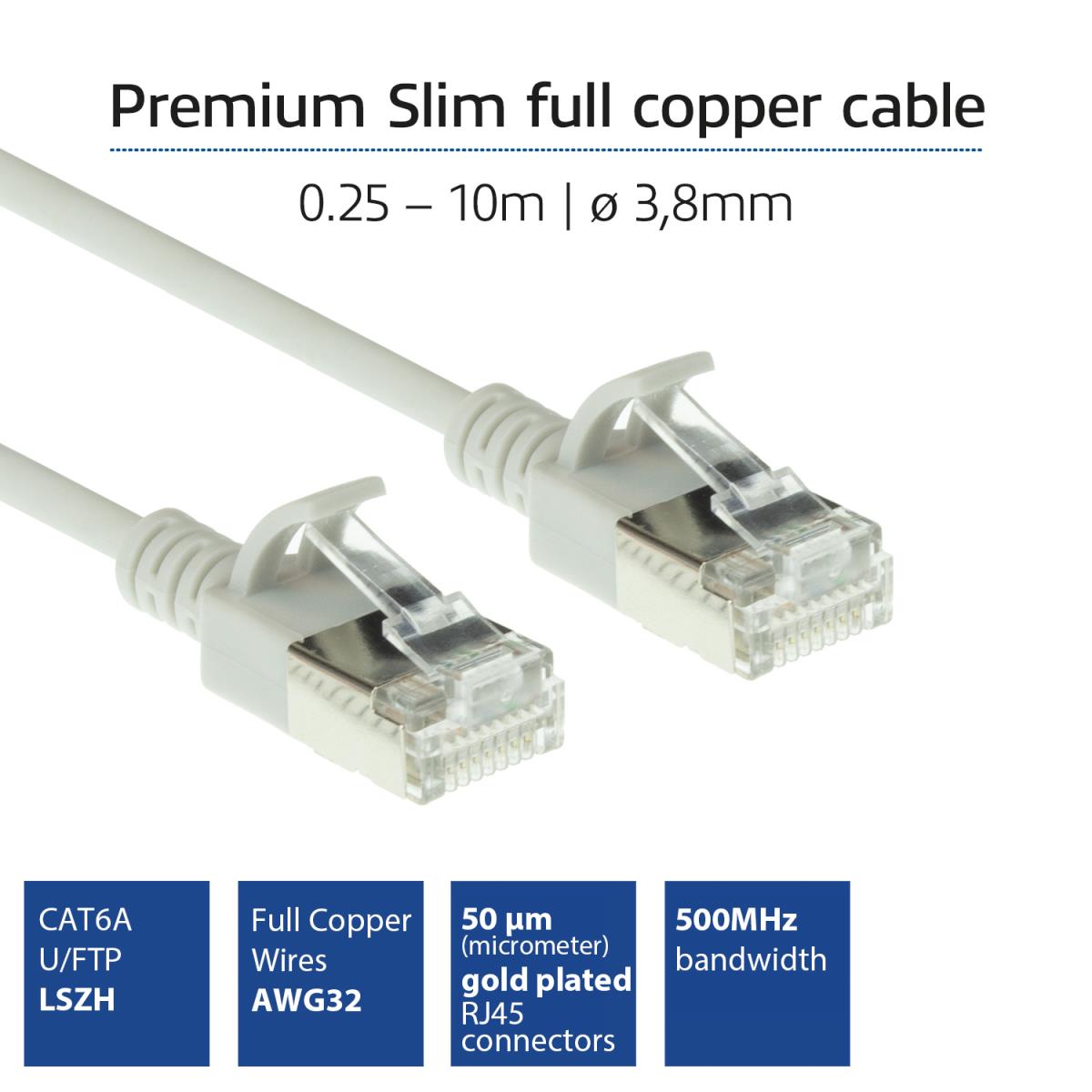 Patch Cable - CAT6A - LSZH U/FTP - 2m - Grey