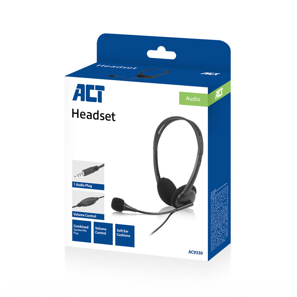 On-Ear Stereo Headset with 3.5mm Audio Jack