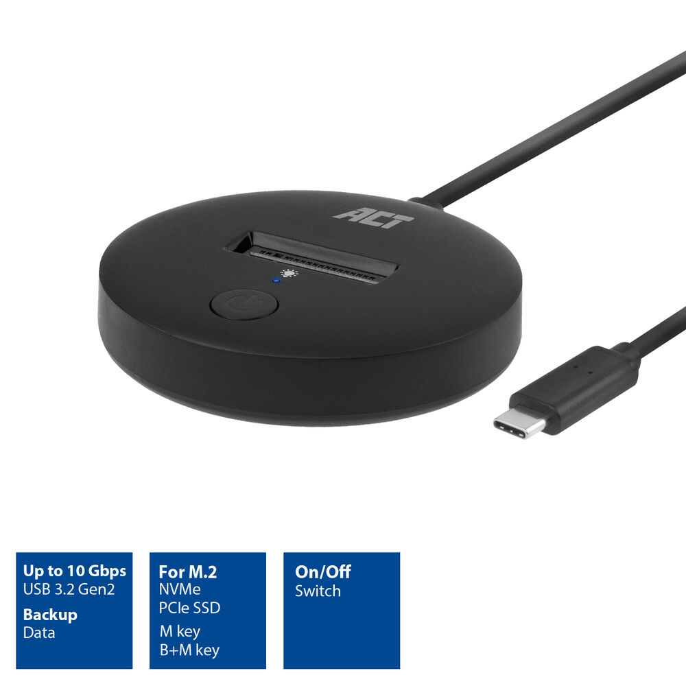 M.2 NVMe/Pci-e SSD docking station USB-C 3.2 Gen2
