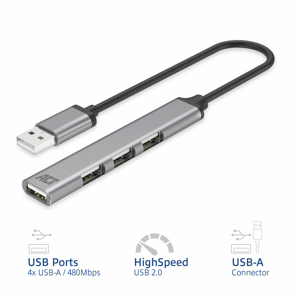 USB-A hub 2.0 4 port USB-A