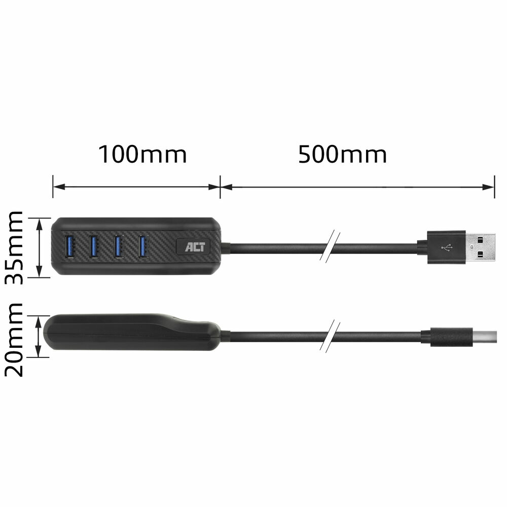 USB-A hub 3.0, 4 port USB-A