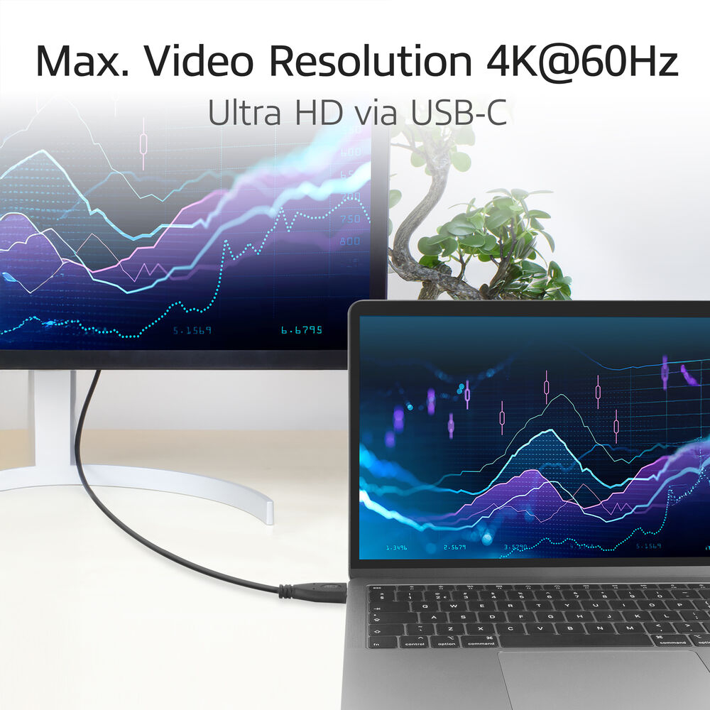 USB 3.0 10Gbps 60W USB Type-C (straight) to USB Type-C (up/down angled) Cable 50cm