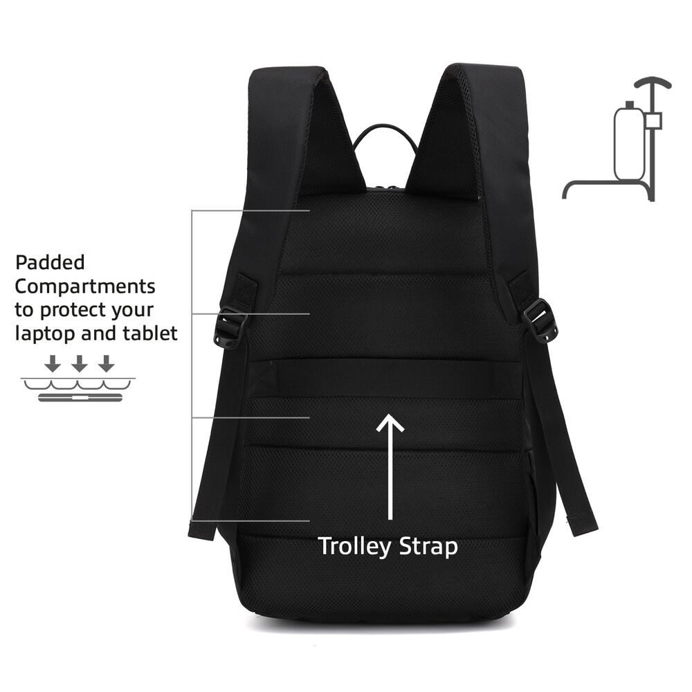 Suburb Backpack For Laptops Up To 15.6in Made From Recycled Plastic Bottles