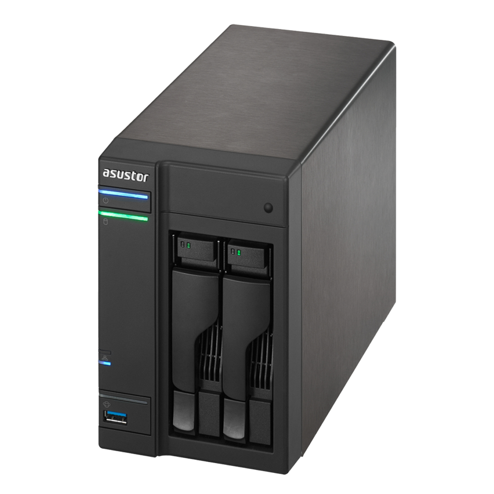 As-202te 2bay Storage System 1.2GHz 1GB Gbe 2x USB3 2x USB2 Hdmi