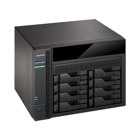 As-5008t 8bay Storage System 2.41GHz 1GB 4x Gbe 3x USB3 2x USB2 Hdmi