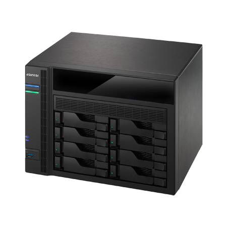As-5008t 8bay Storage System 2.41GHz 1GB 4x Gbe 3x USB3 2x USB2 Hdmi