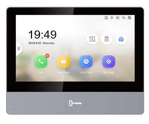 7in Touch-screen Indoor Station 1024x600