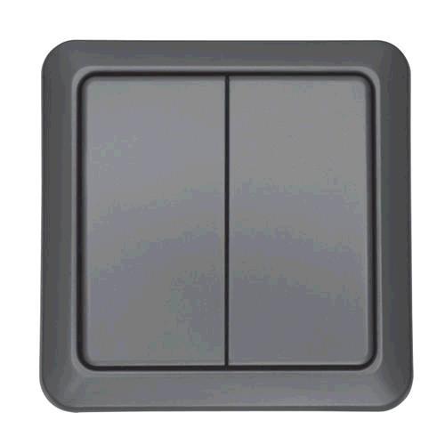 Wireless Outdoor Double Wall Switch Agst-8802