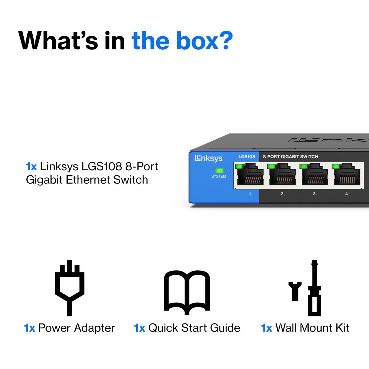 Linksys 8-port Desktop Gigabit Switch L