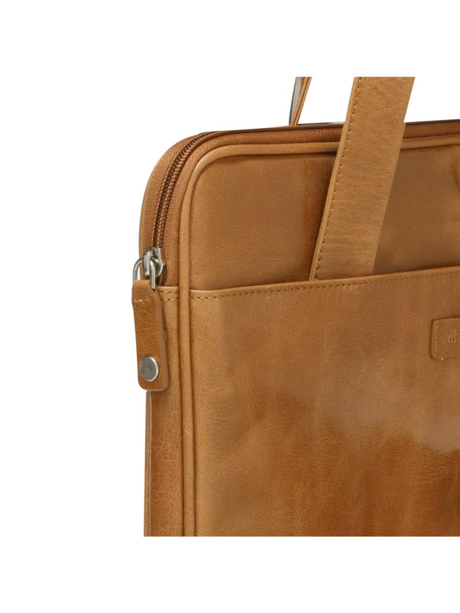 Silkeborg - 14in - Notebook Bag - Genuine Leather - Golden Tan - Universal