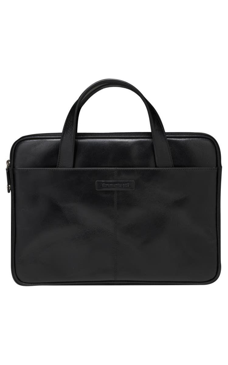 Silkeborg - 14in - Notebook Bag - Genuine Leather - Black - Universal