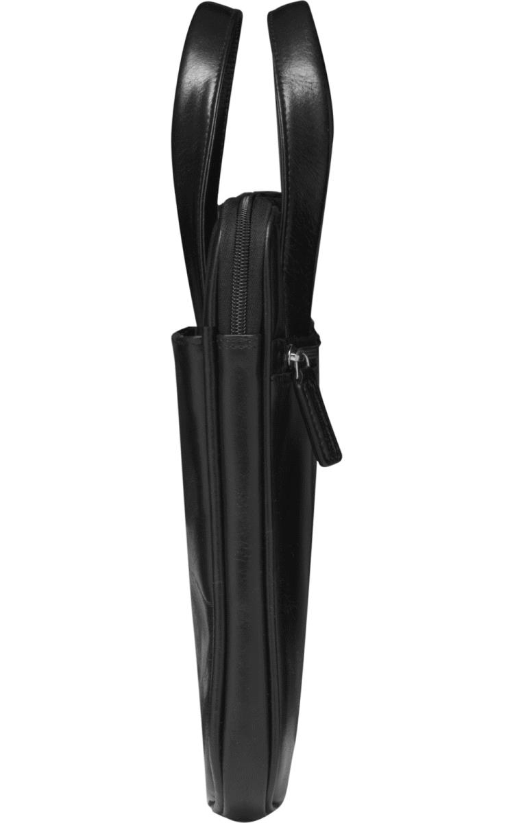 Silkeborg - 14in - Notebook Bag - Genuine Leather - Black - Universal