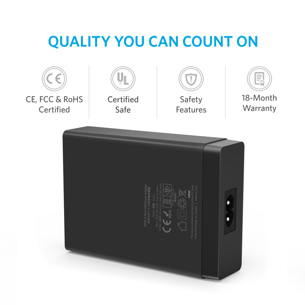 Powerport 6 Eu Black