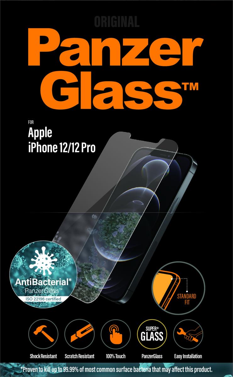Screen Protector For iPhone 12/12 Pro With Antibacterial Coating
