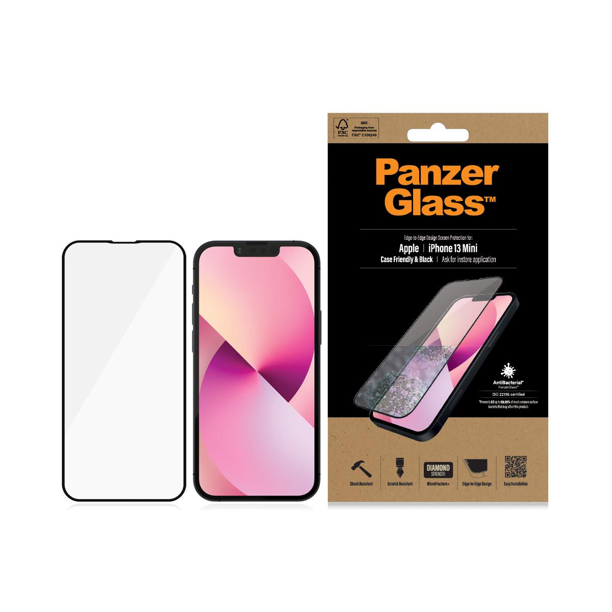 Apple iPhone 2021 5.4in Case Friendly AB Black