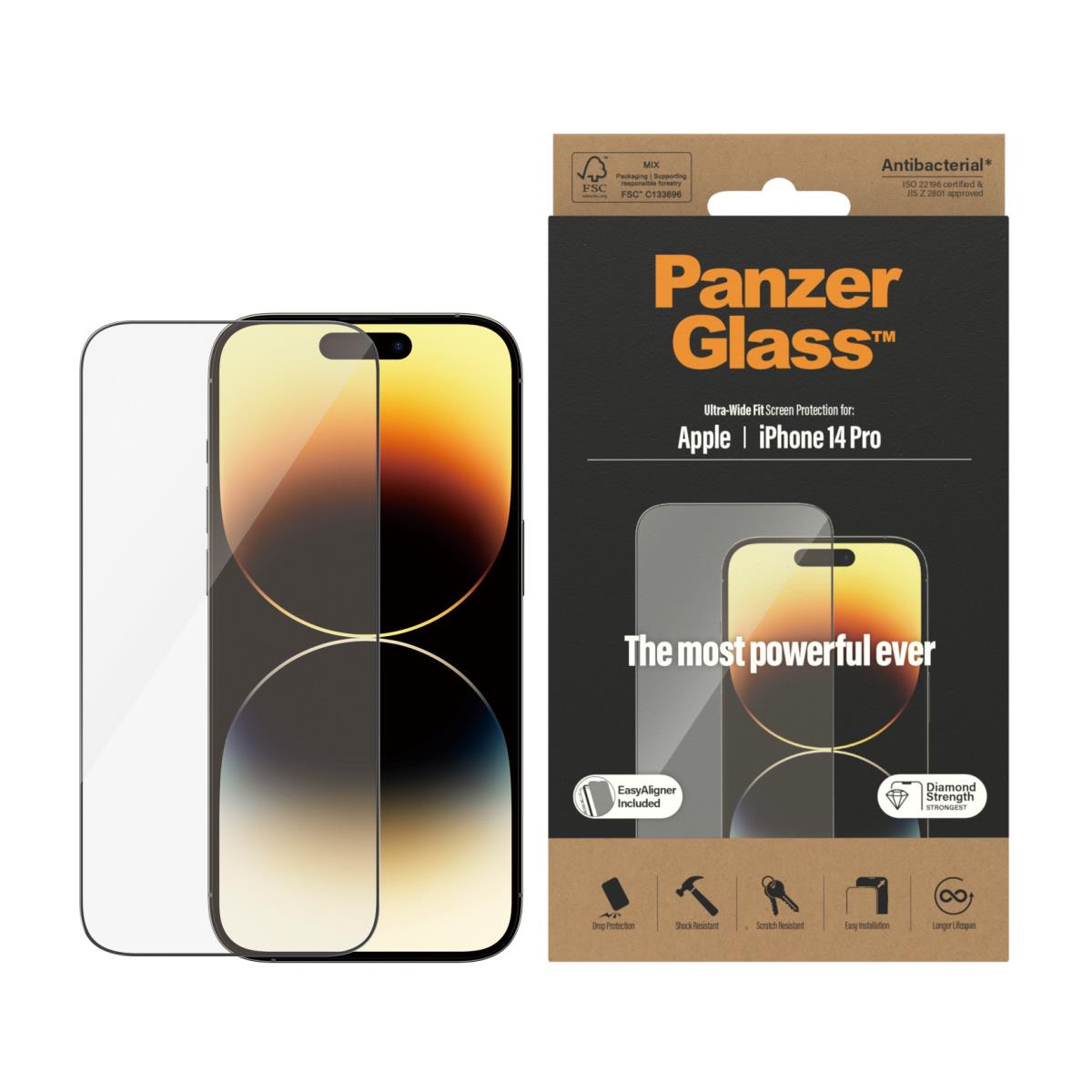Screen Protector For Apple iPhone 2022 6.1in Pro Uwf Ab W. Applicator