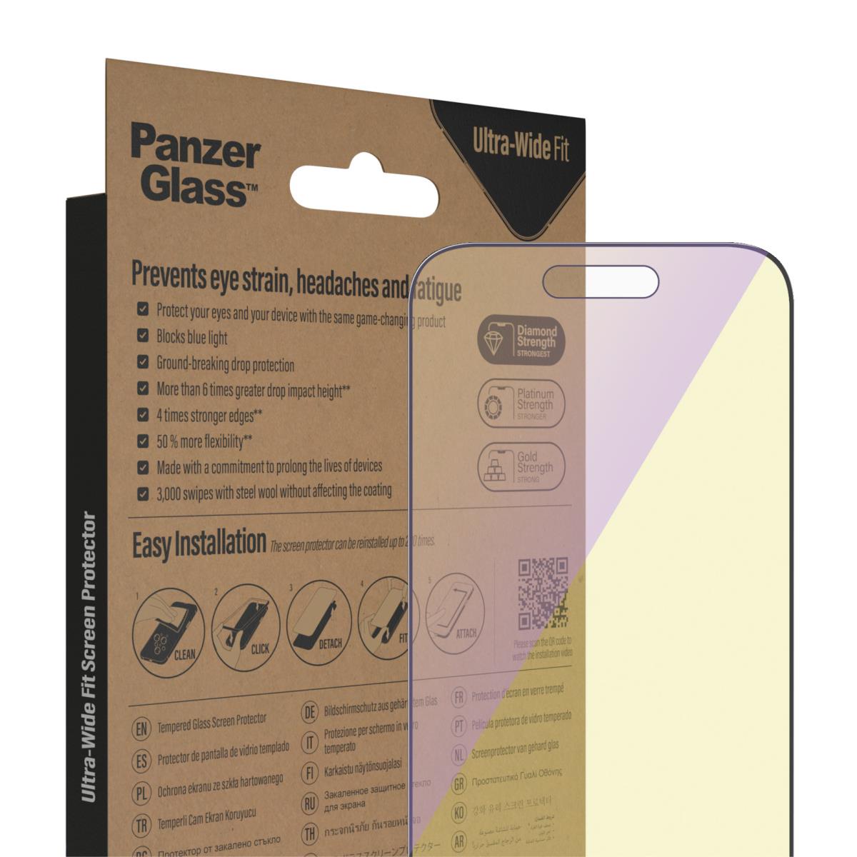 Screen Protector For iPhone 2022 6.1in Pro Uwf Anti-blue Ab W. Applicator