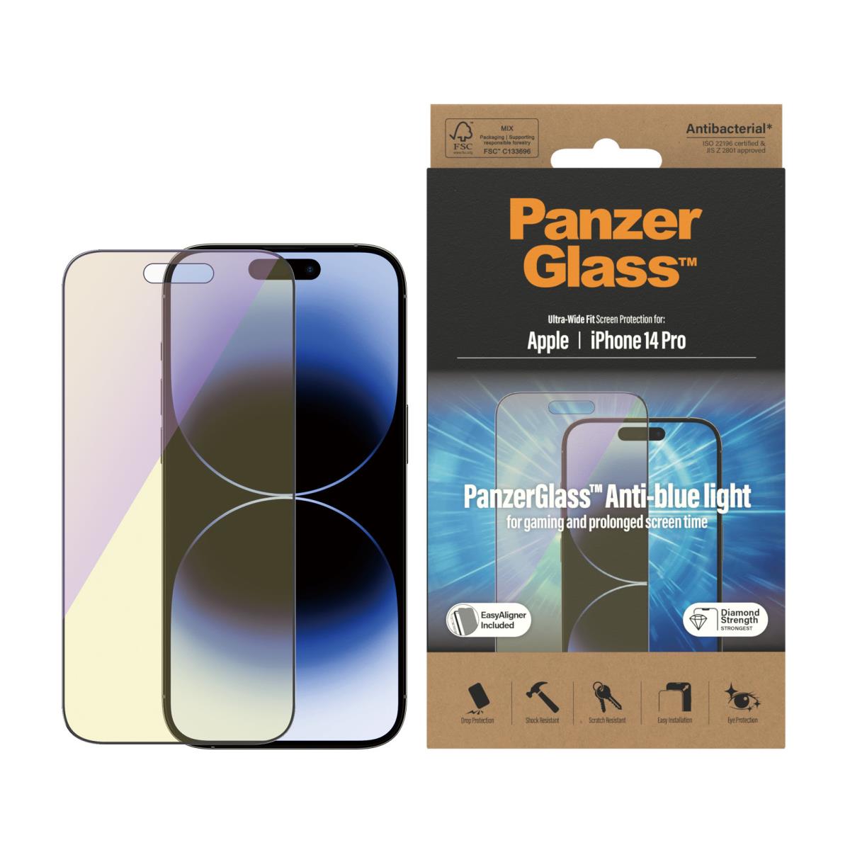 Screen Protector For iPhone 2022 6.1in Pro Uwf Anti-blue Ab W. Applicator