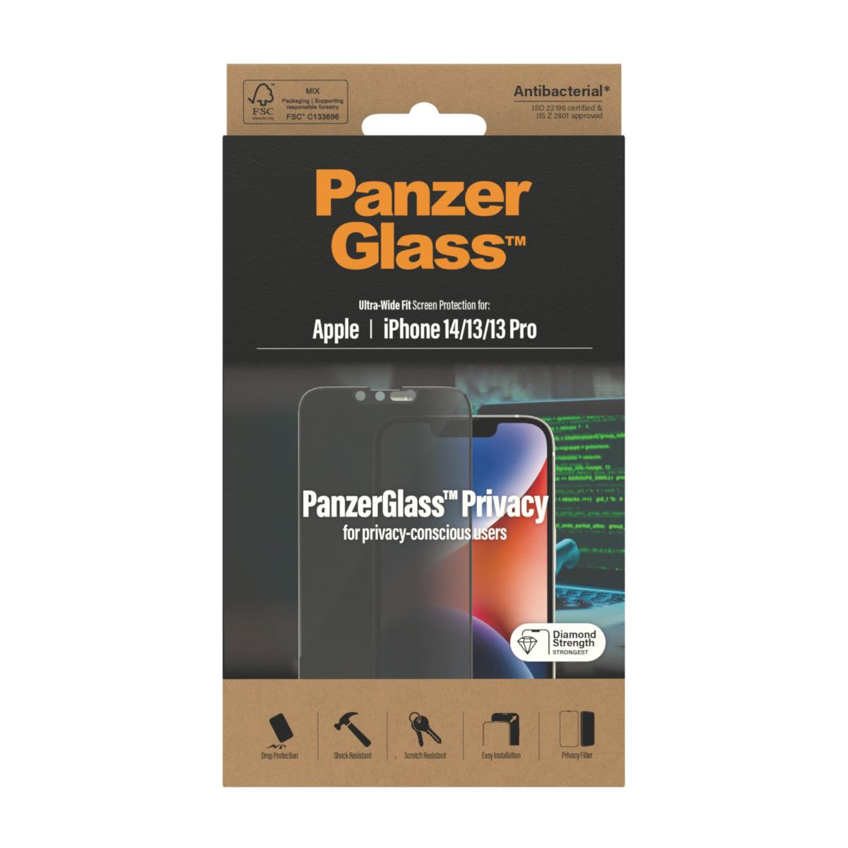 Tempered Glass Apple iPhone 2022 6.1in/13/13 Pro Uwf Ab Prv