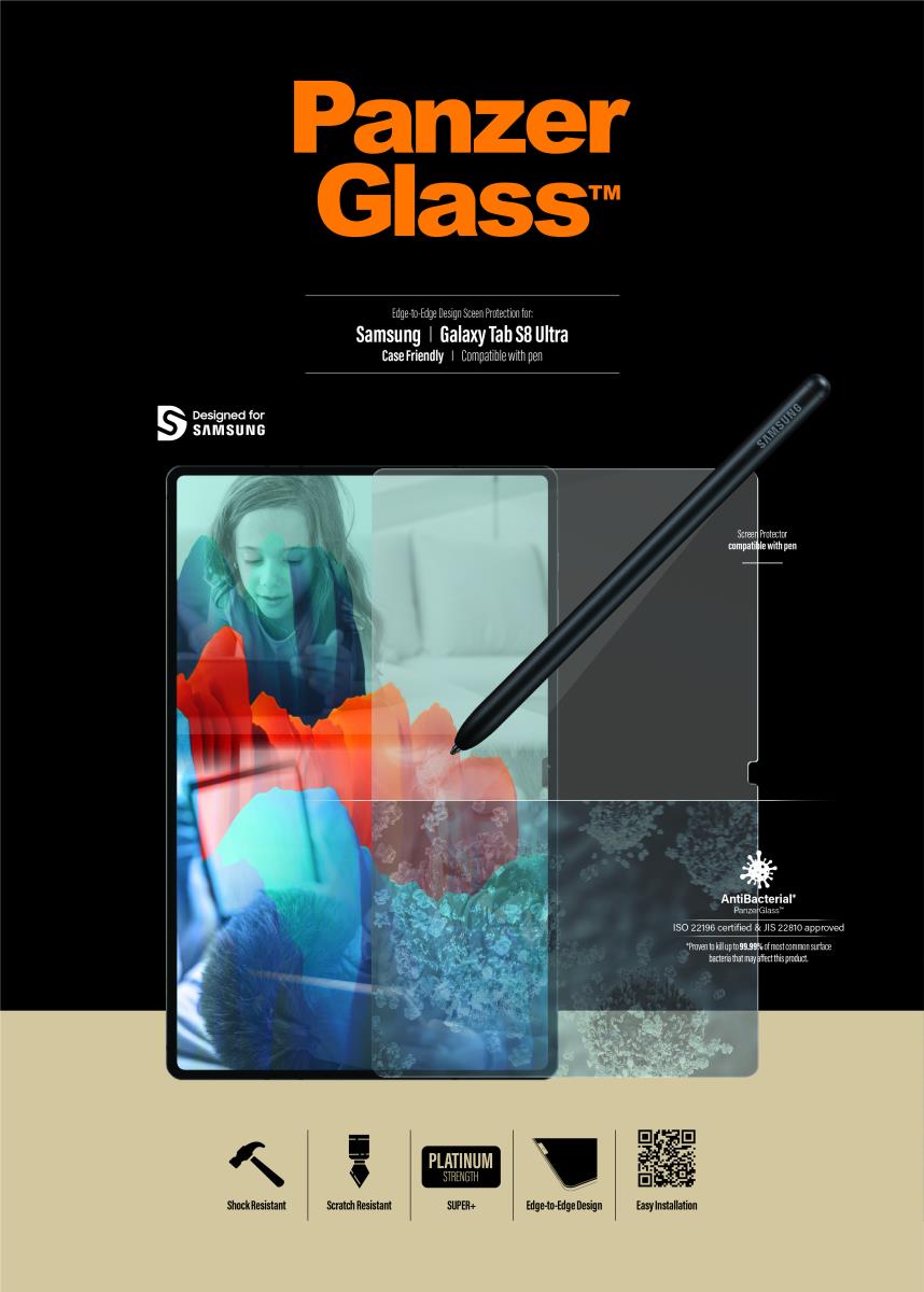 Screen Protector For Samsung Galaxy Tab S8 Ultra / S9 Ultra / Edge-to-edge